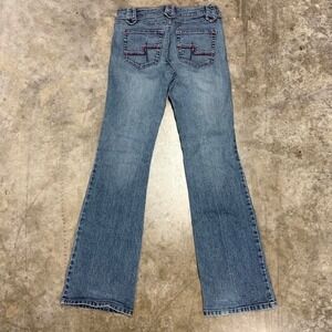 Rewind Y2K Flare Bootcut Jeans W/ Pink Stitching 28x31